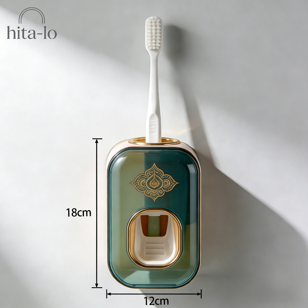 Platzsparende Zahnbürstenaufbewahrung an der Wand