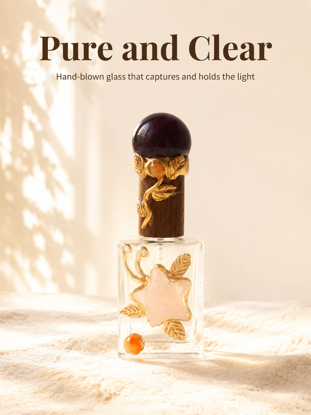Beautiful decorative crystal perfume bottle