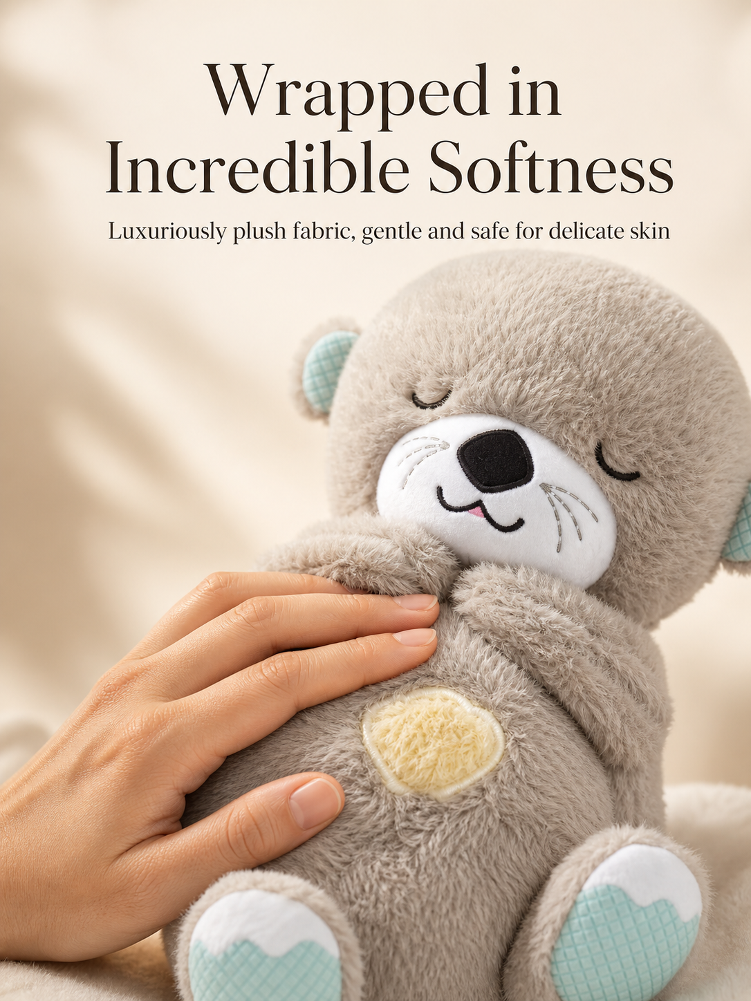 Breathing Bear with night light feature