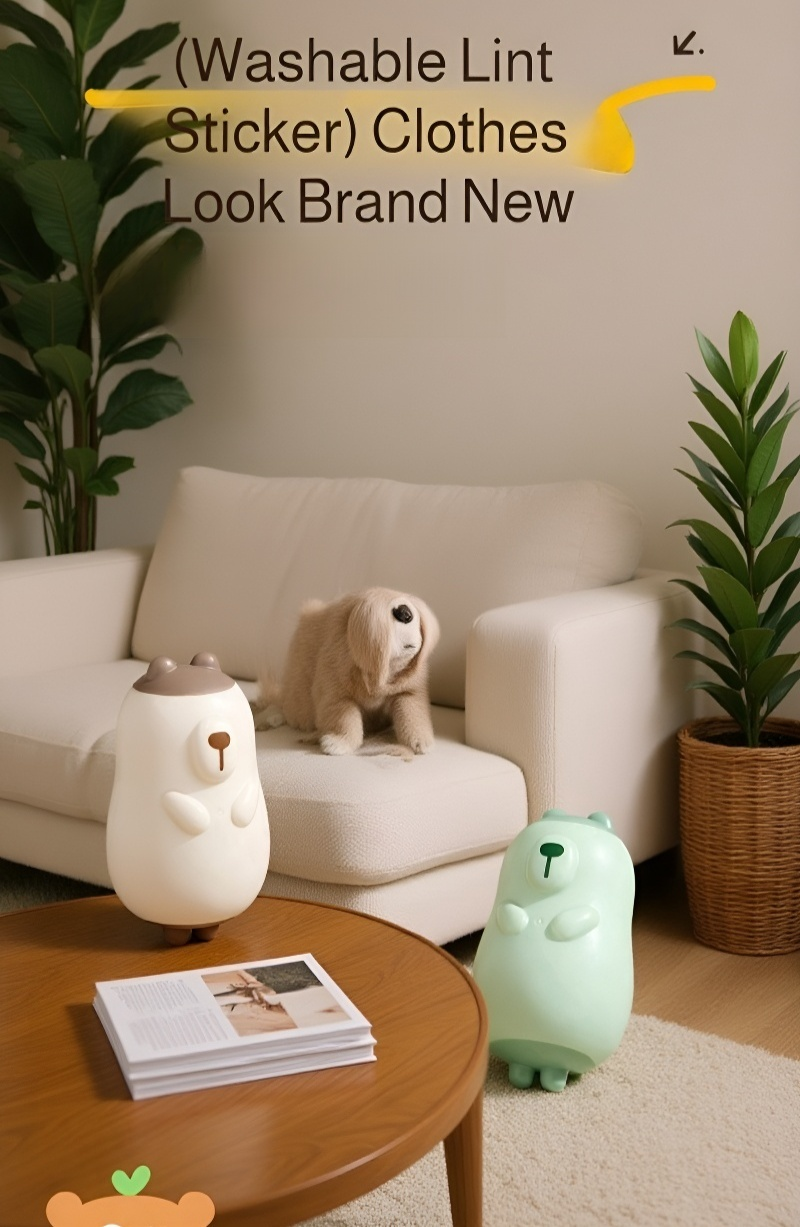 Portable washable lint roller for drum washing machines