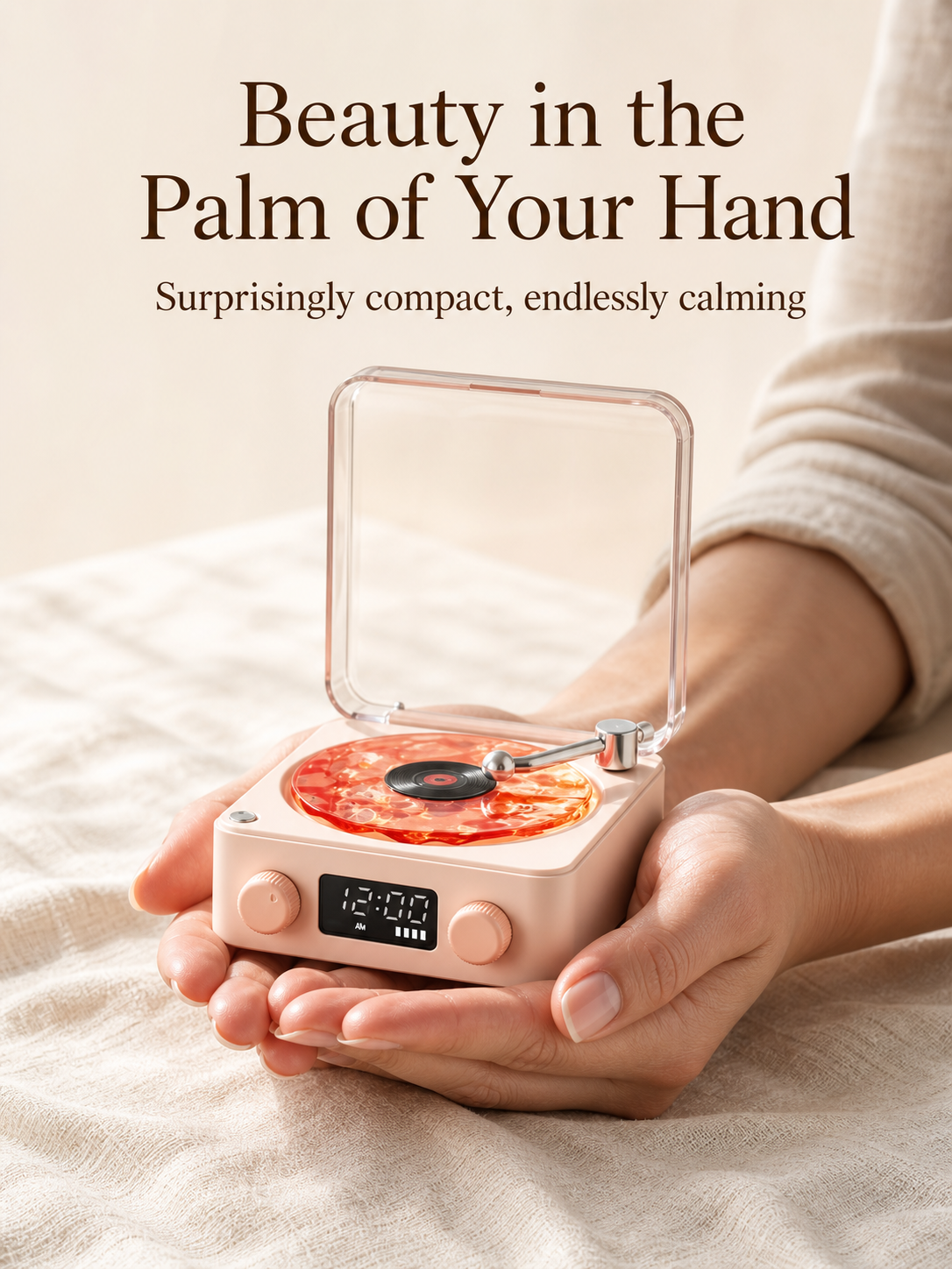 Elegant sleep aid lamp for night time relaxation