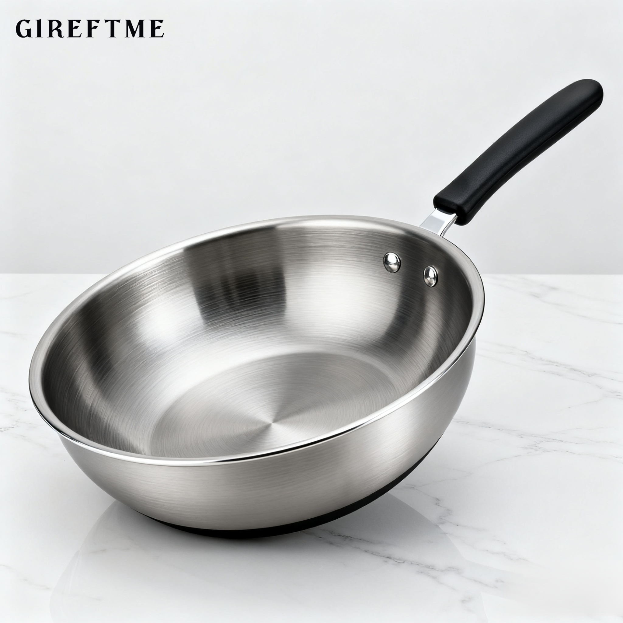 316 스테인리스 원형 바닥 무코팅 냄비 전체 이미지