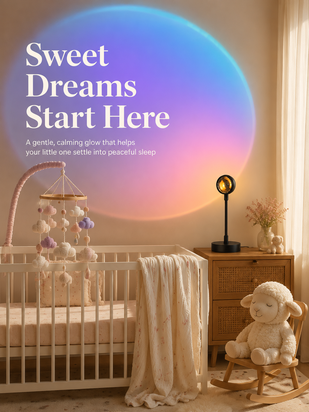 Creative Hose Sunset Projector for aesthetic room decoration
