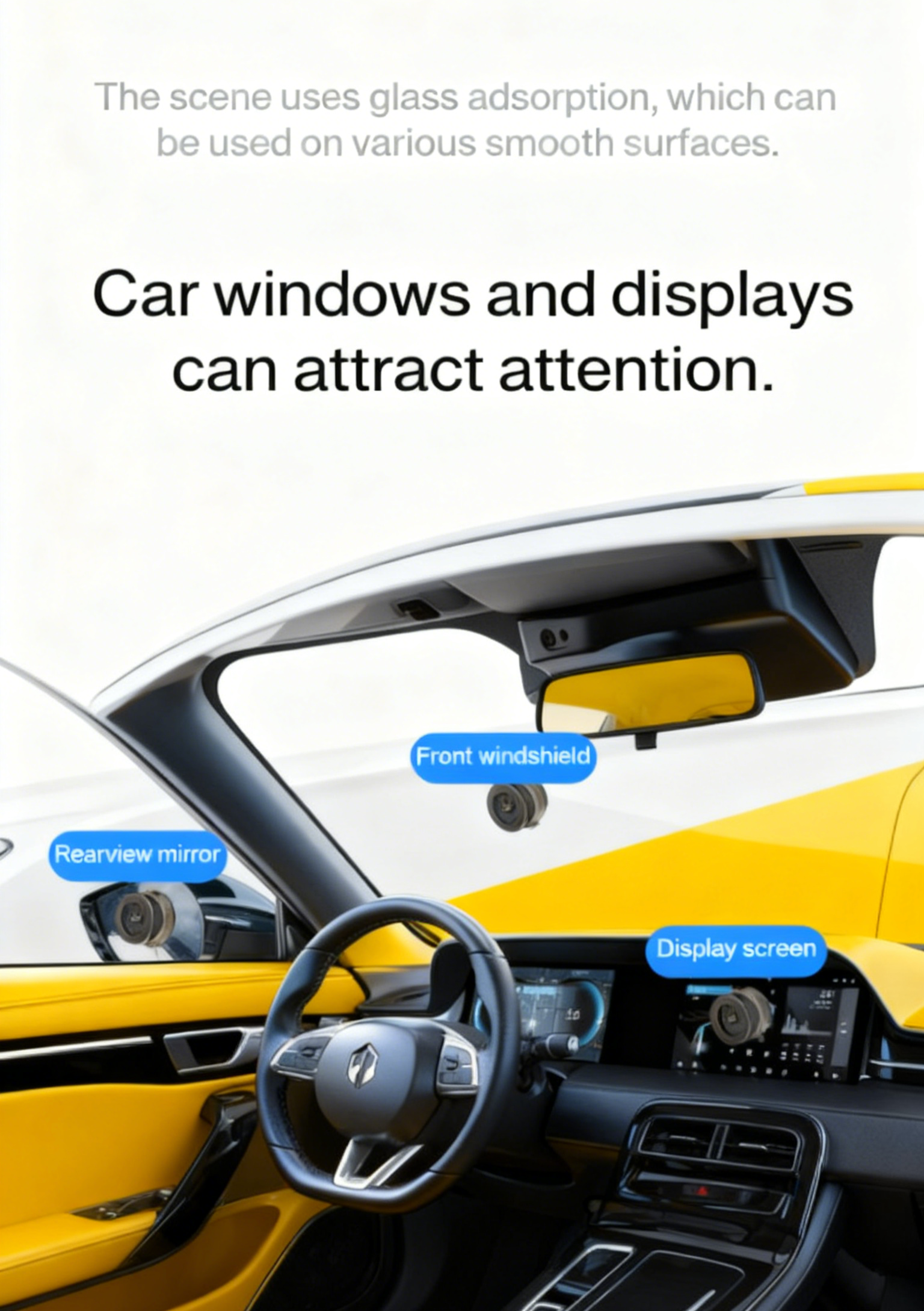 Hands-free driving with 360° rotatable magnetic phone mount