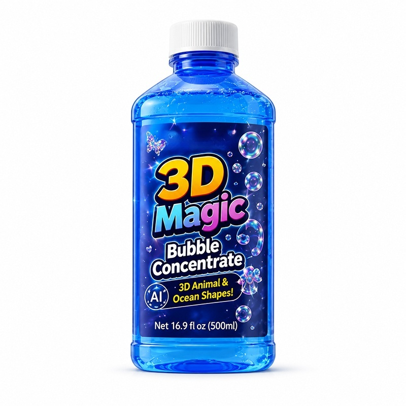 [Nyári Sláger] 3D Varázs Pattogó Buborék Koncentrátum 🫧 50x Erősebb | 1 Üveg = 38L | Hipoallergén & Tiszta Ruha | Minden Géphez Jó