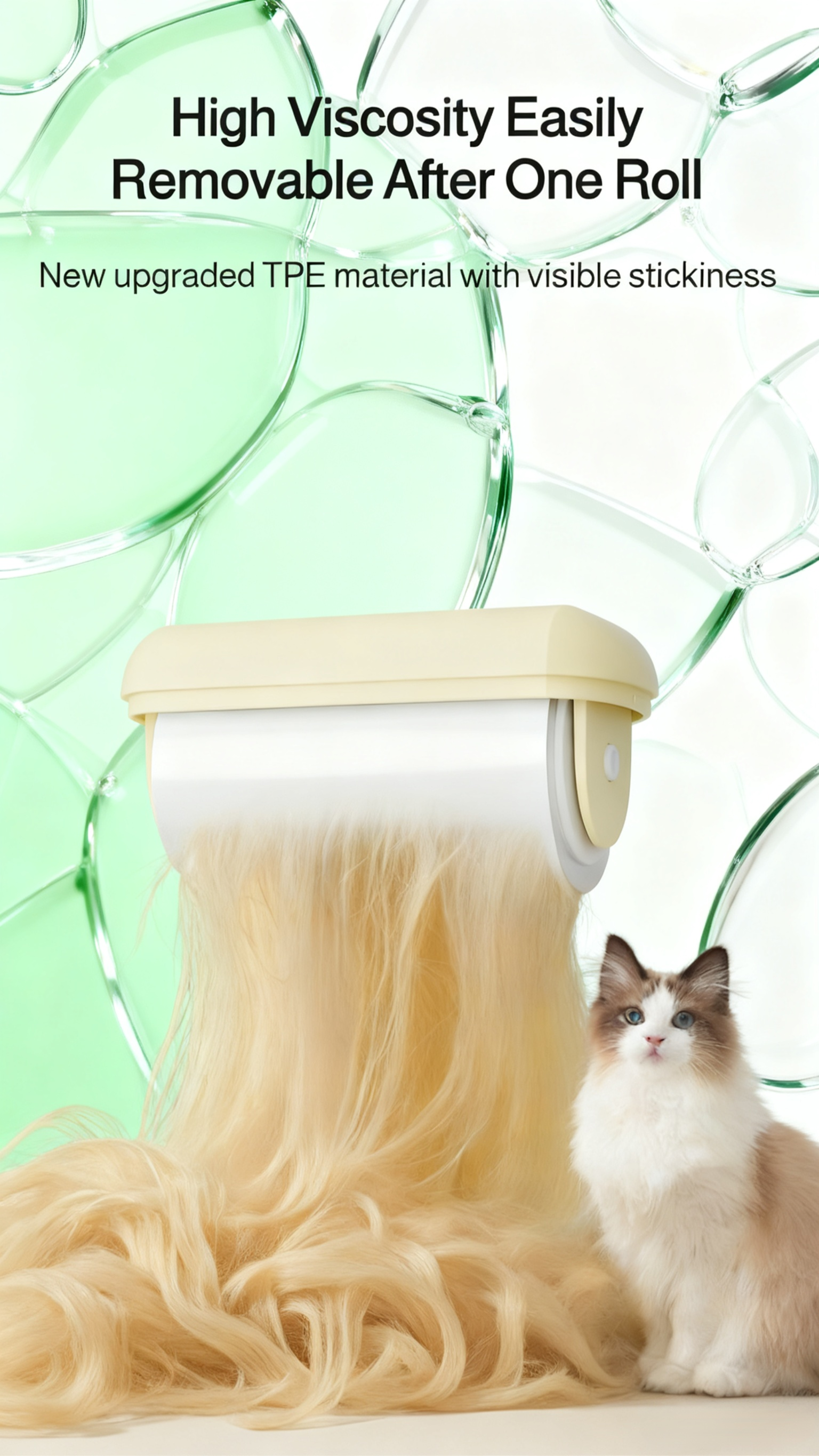 Eco-friendly washable lint roller with ergonomic handle