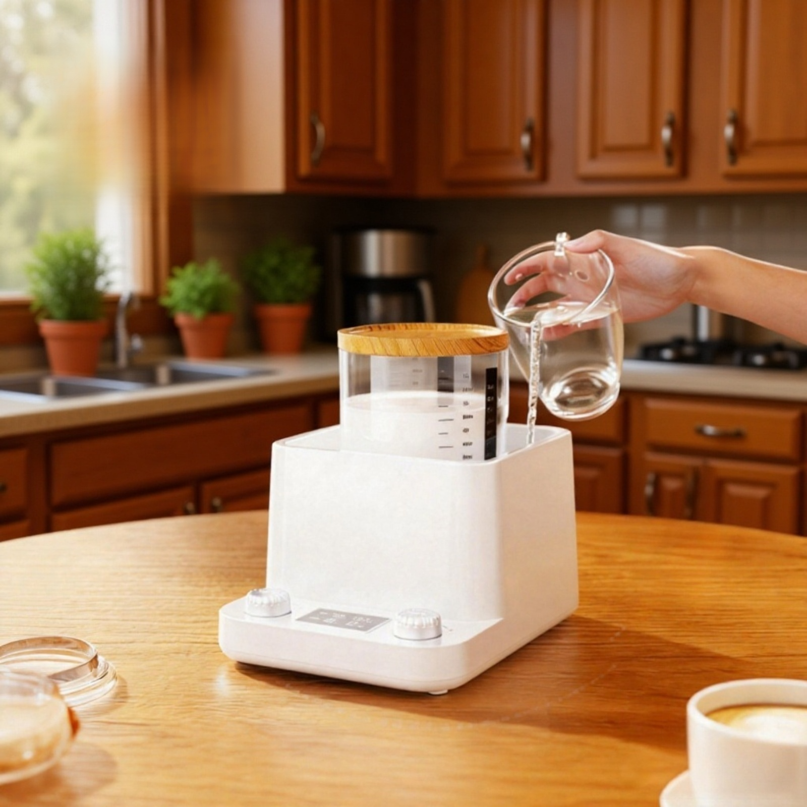 Gärbehälter mit Deckel für Sauerteig