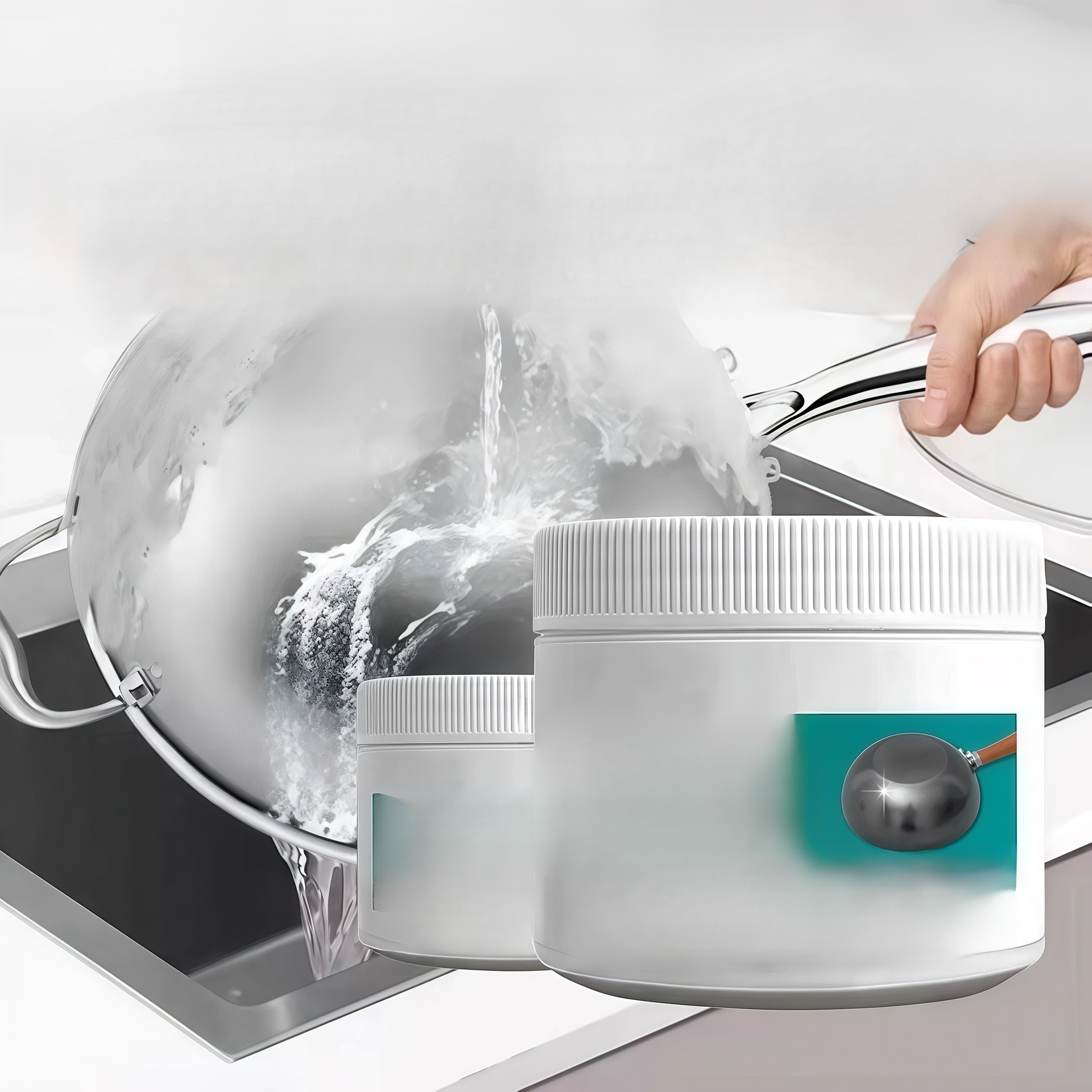 ✨ Effortless cleaning, just spray & wipe 🍳 Keep your cookware sparkling like new