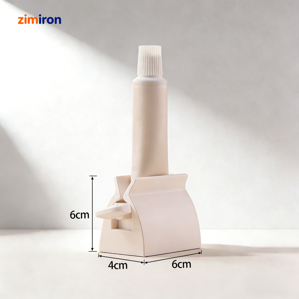 Mess-free toothpaste dispenser for family bathrooms