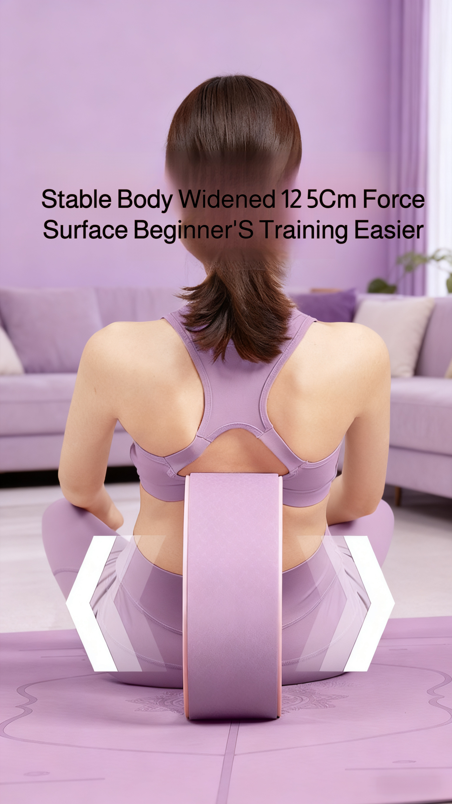 Beginner-friendly yoga wheel for back pain relief