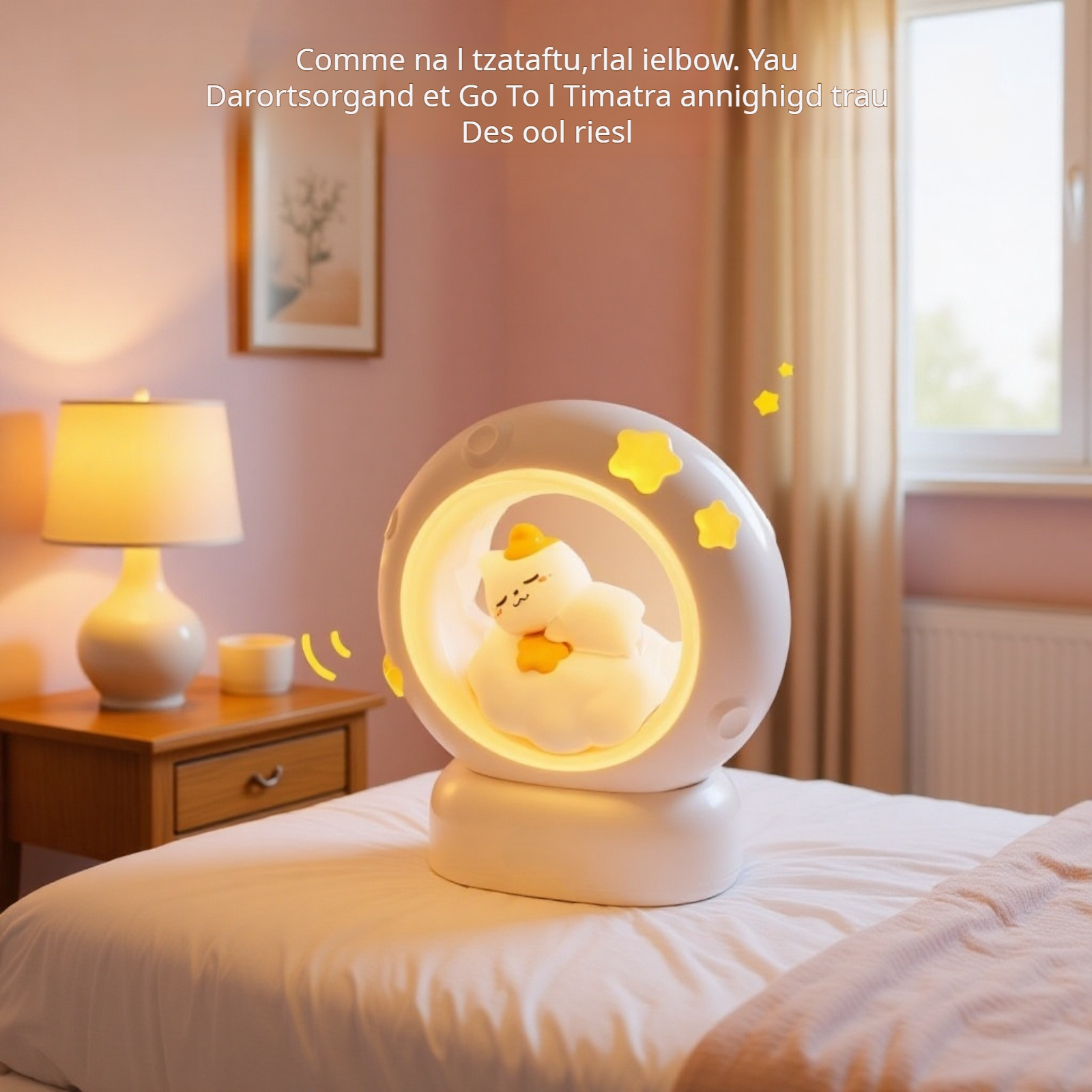Veilleuse LED chat mignon pour enfant