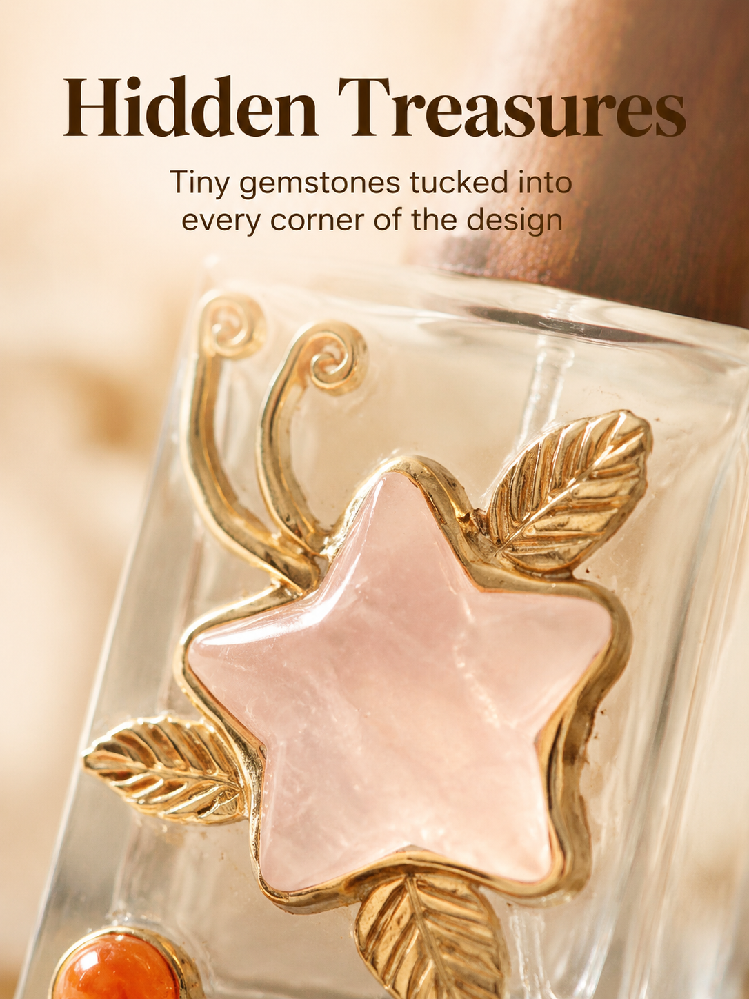 Luxury crystal perfume bottle for home decoration