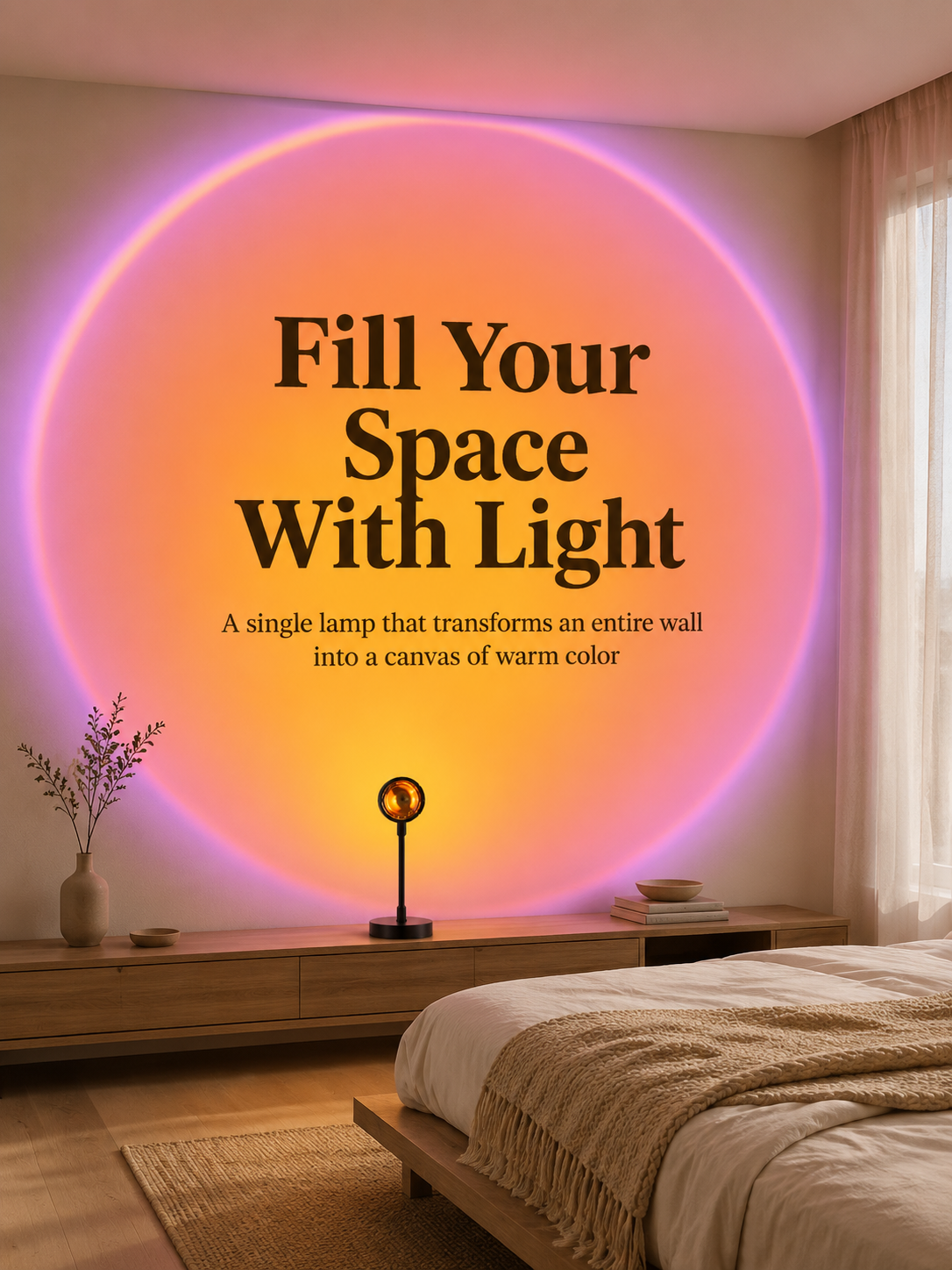 Easy-to-use adjustable Creative Hose Sunset Projector