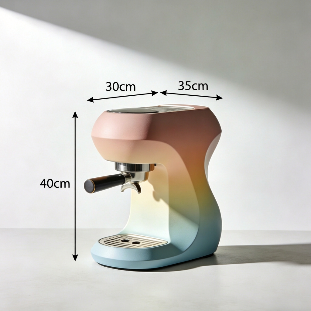 Stylish coffee machine for contemporary kitchen