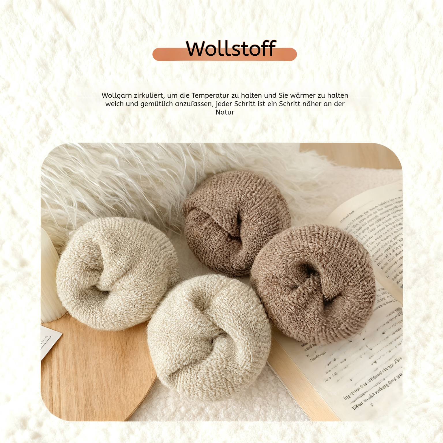 Flauschige und warme Wollsocken für Frauen – Komfort pur