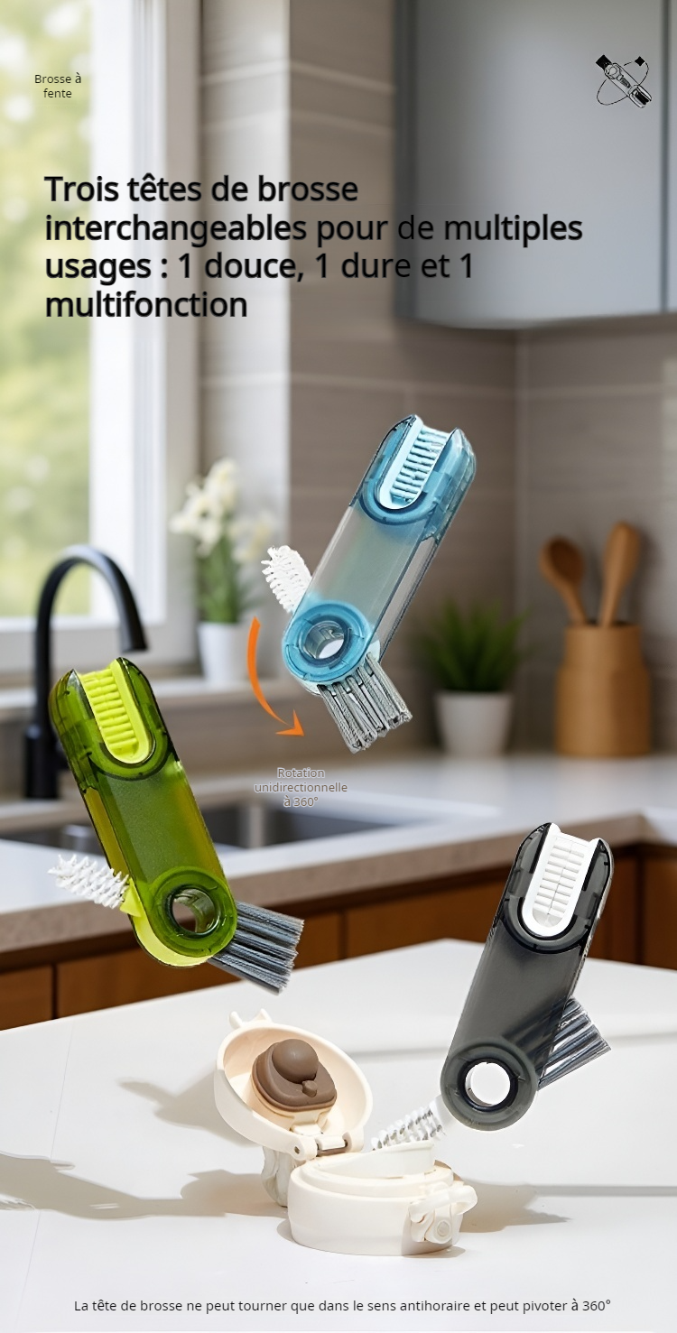 Accessoire nettoyage bouteille isotherme innovant