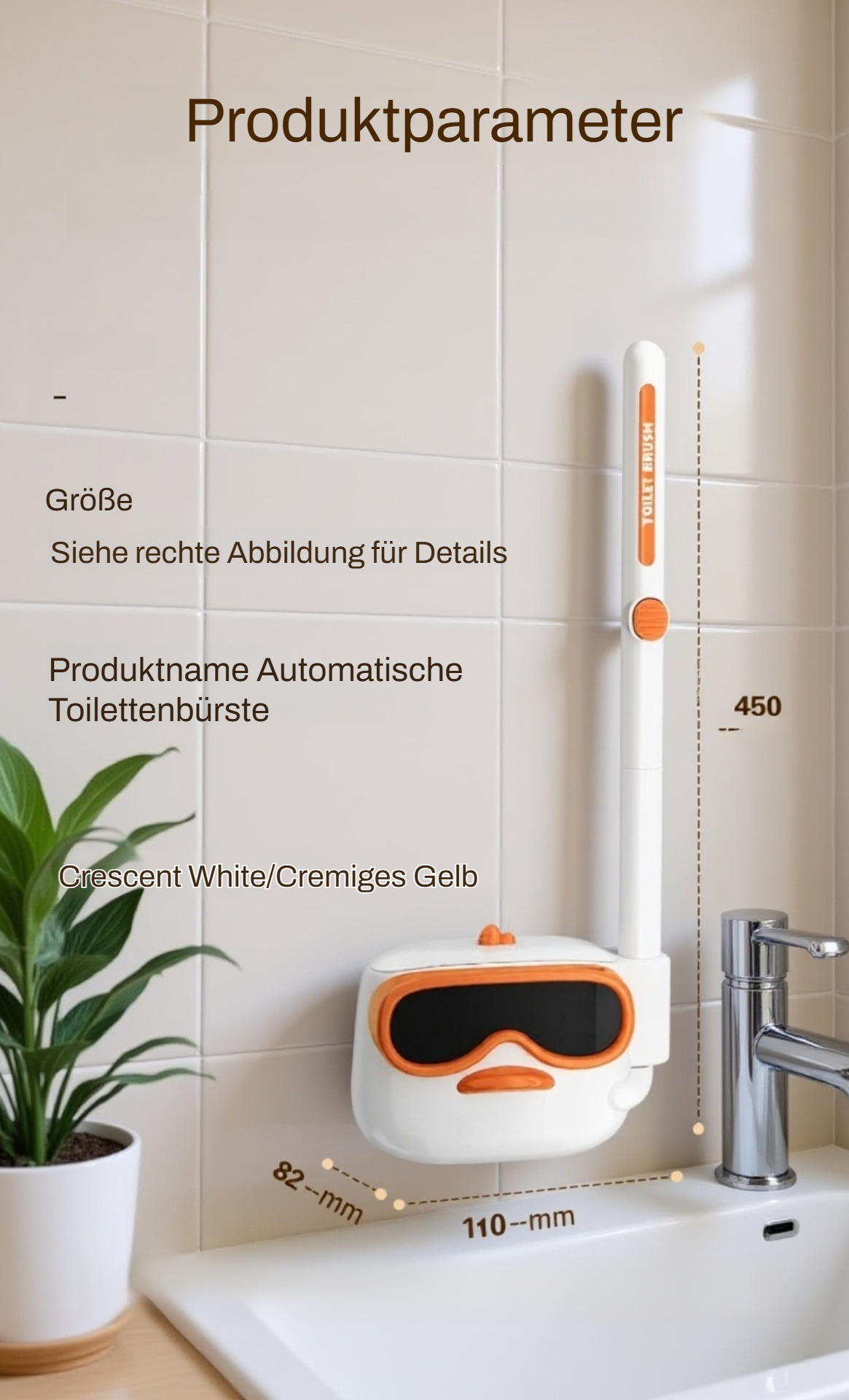 Toilettenbürste für jedes Badezimmer geeignet