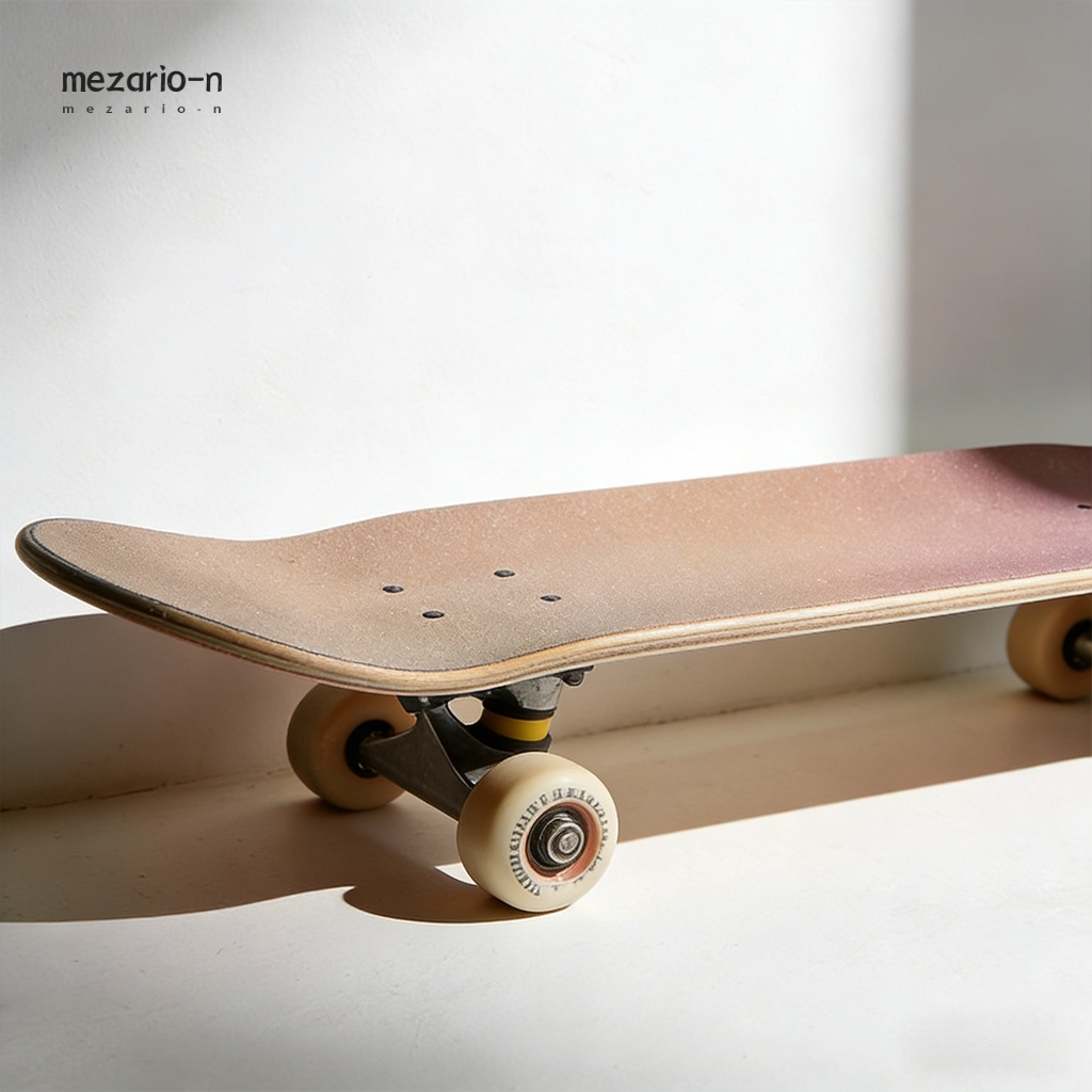 Pro Racing Skateboard top view high speed deck