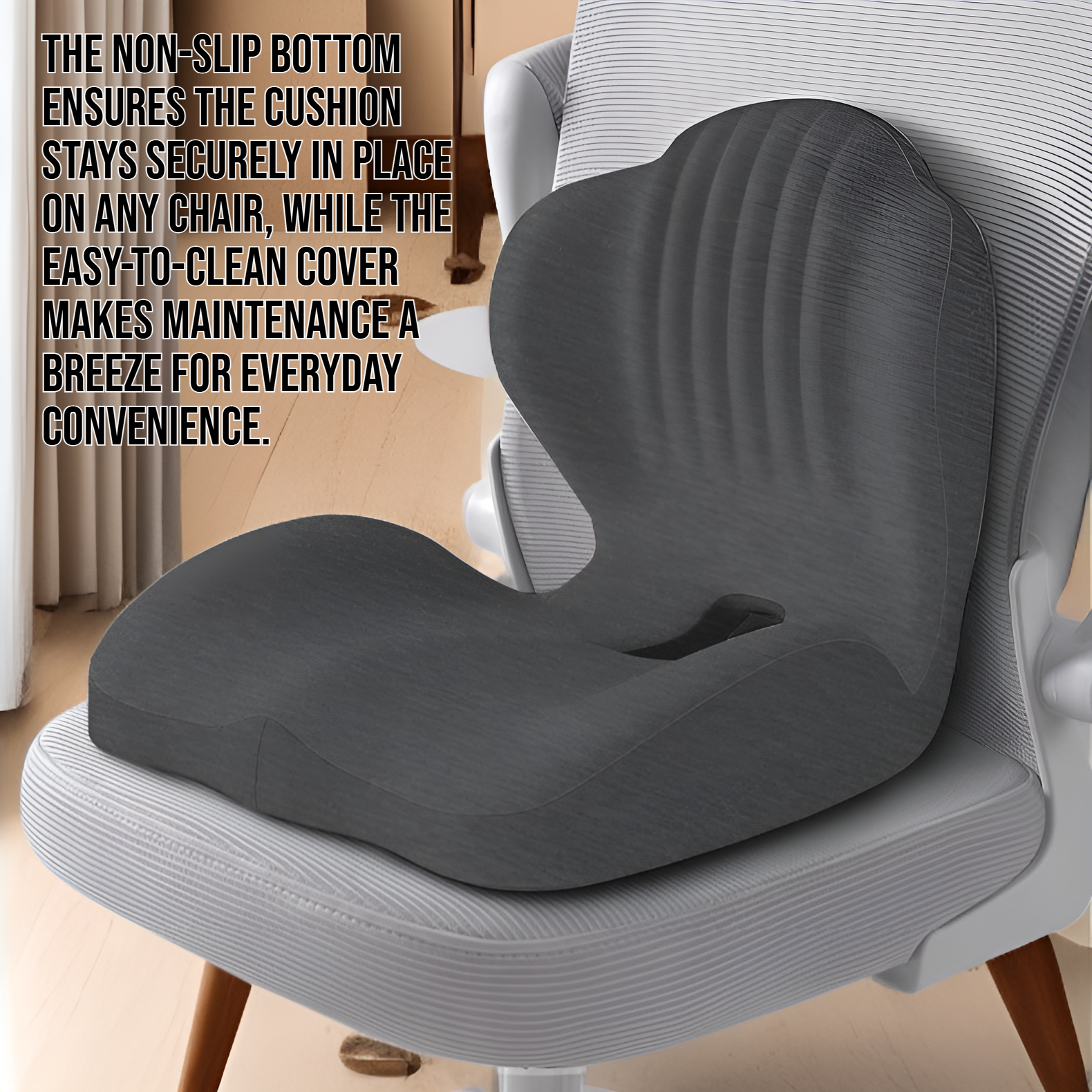 Upgraded Comfort Integrated Seat Cushion ergonomic design