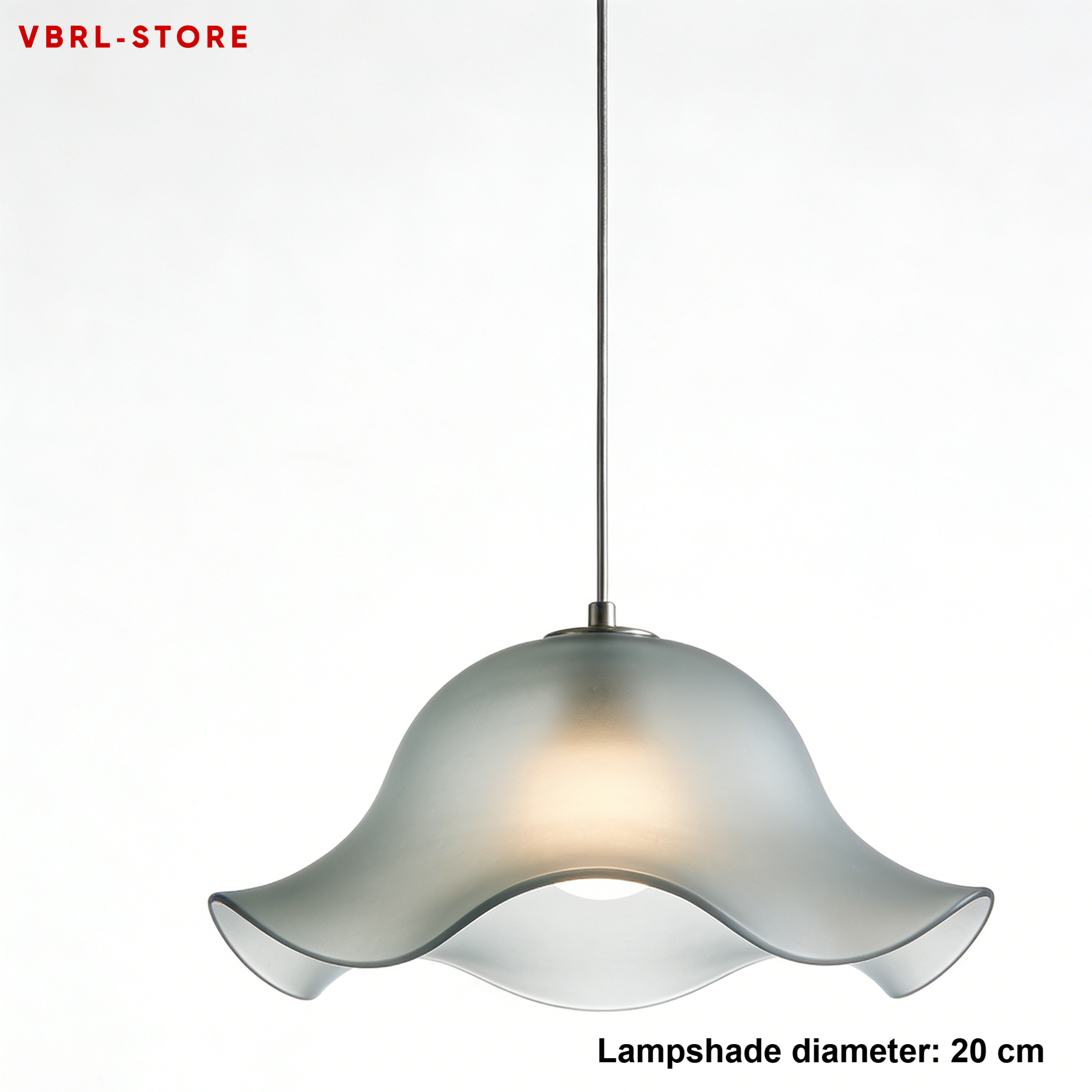 Artistic ceiling lamp with wavy edge detail
