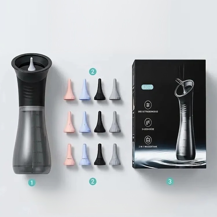 Irrigador portátil manual para limpieza de oídos