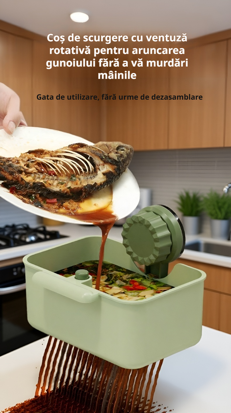 Coș de scurgere pentru chiuvetă din plastic impermeabil