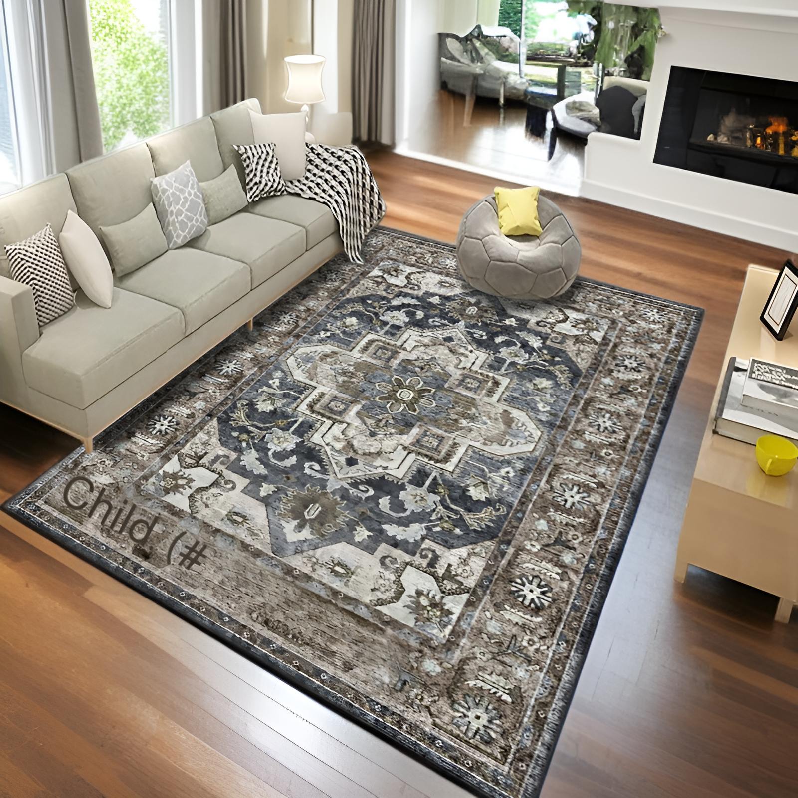 洗えるソファカーペットのアップ画像