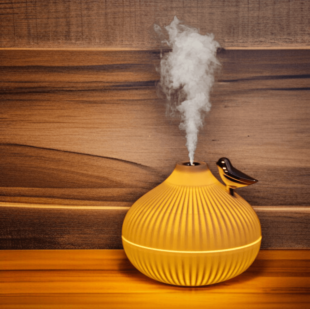Silent Onion Humidifier with gentle mist and warm light