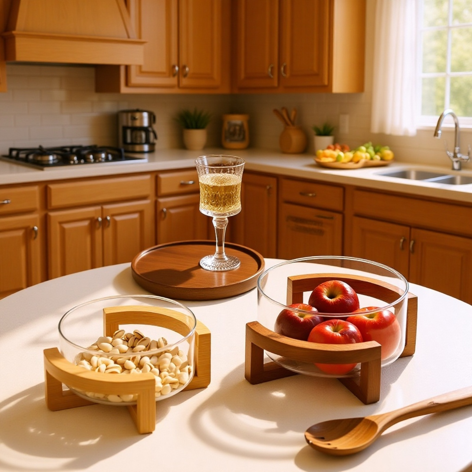 Japanischer Glas-Snackteller für Süßigkeiten und Trockenfrüchte