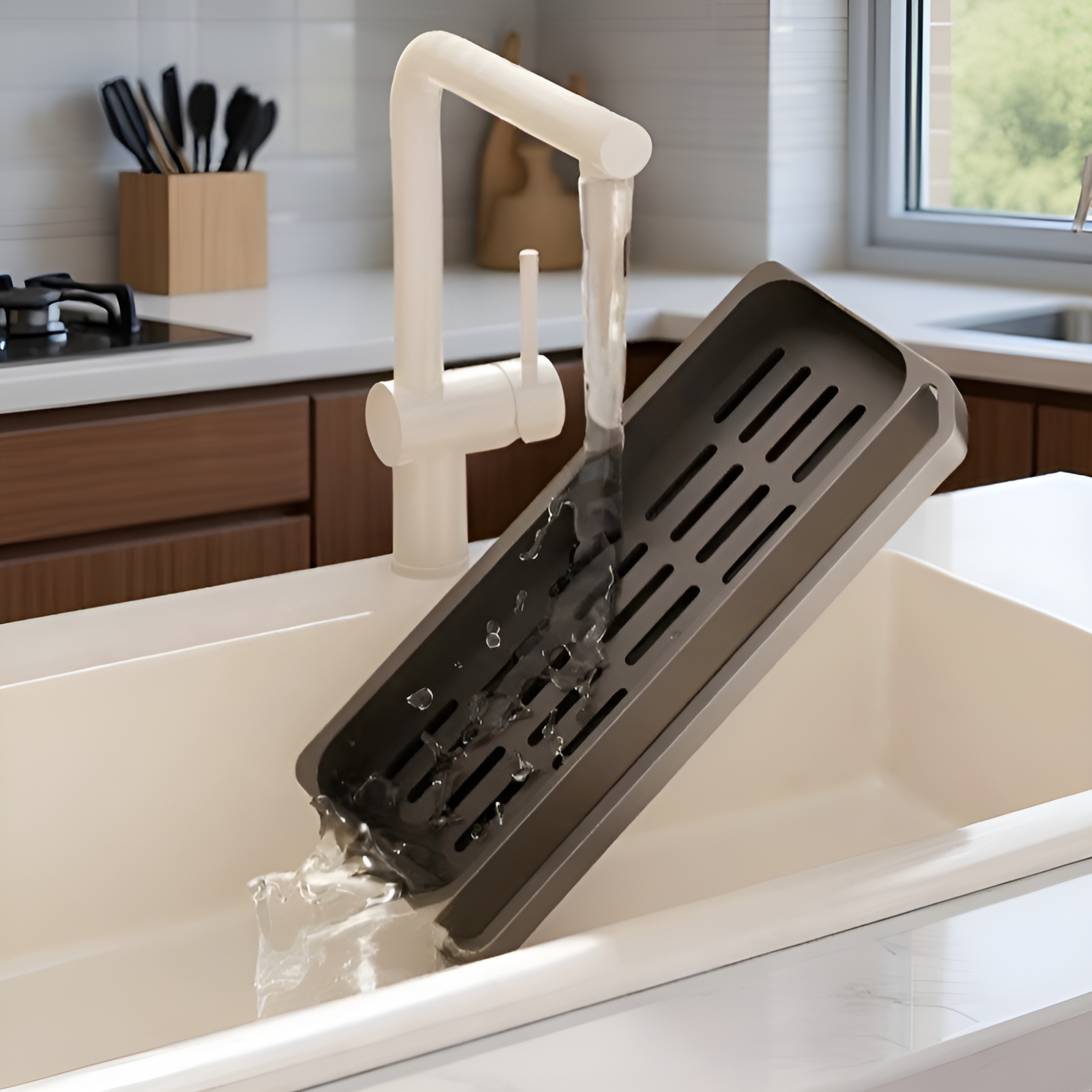 廚房牆面瀝水置物架實際使用情境