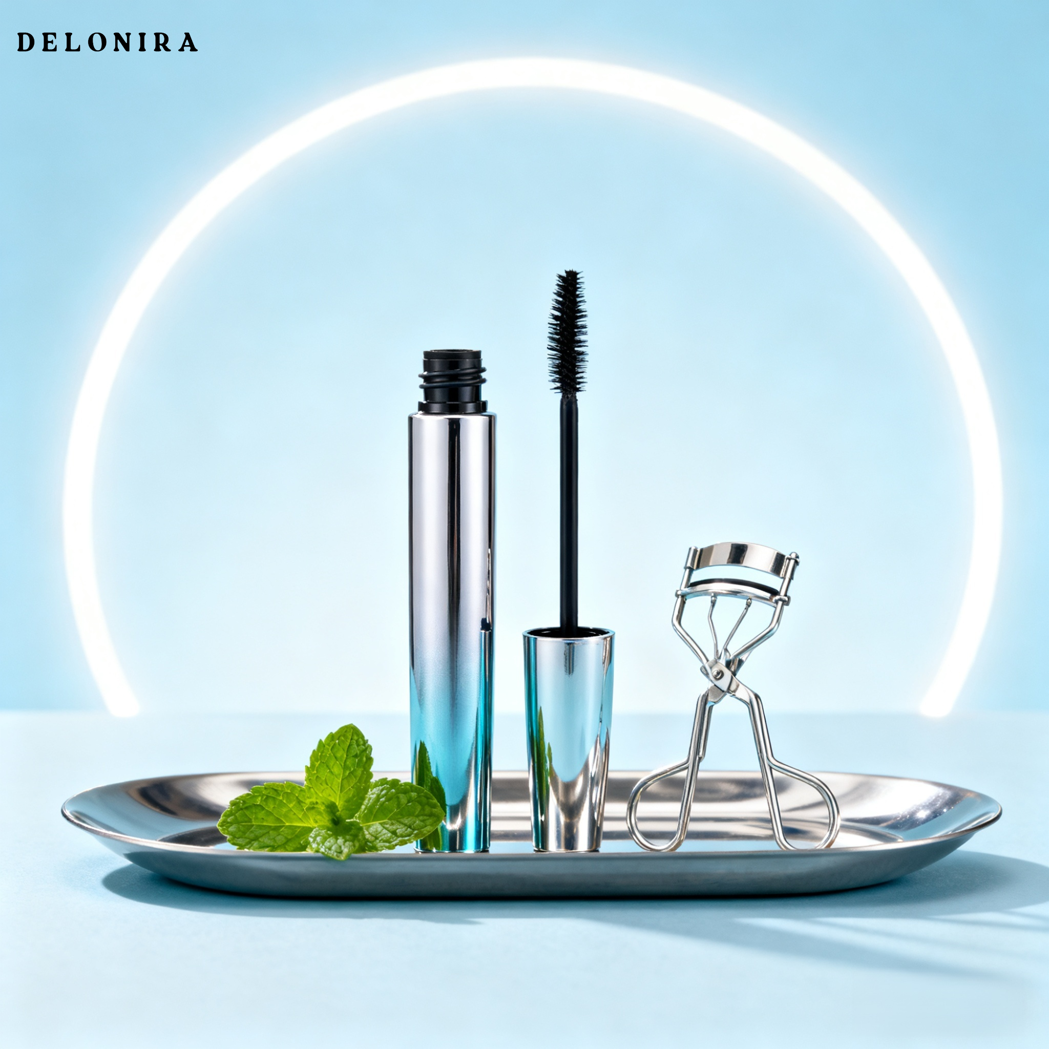 Delonira wasserfeste Mascara mit verl&auml;ngerndem Effekt