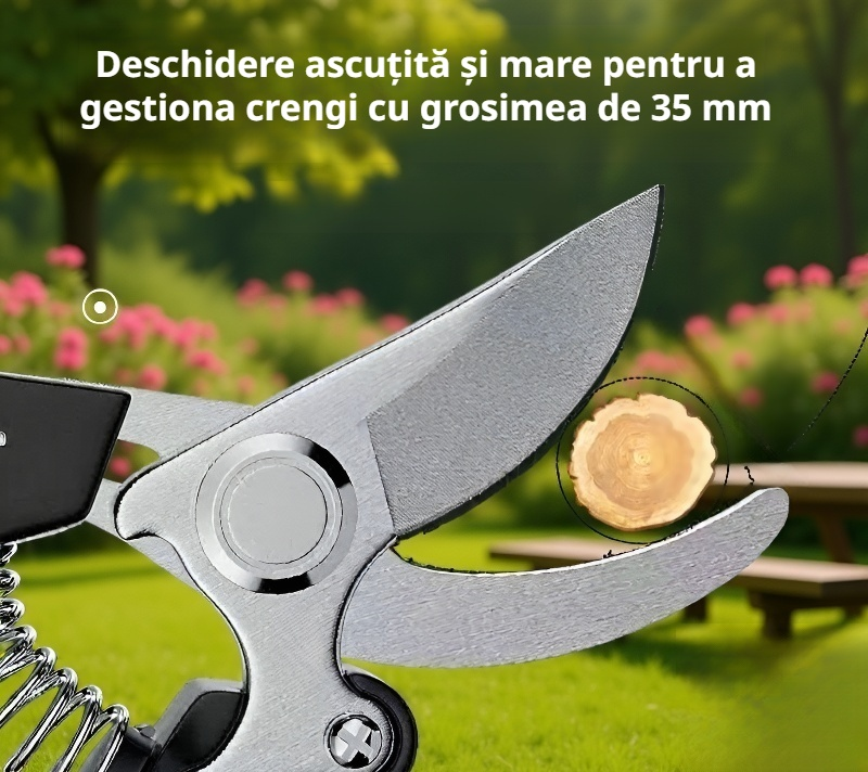 Tăiere precisă a crengilor cu foarfeca de grădină SK5