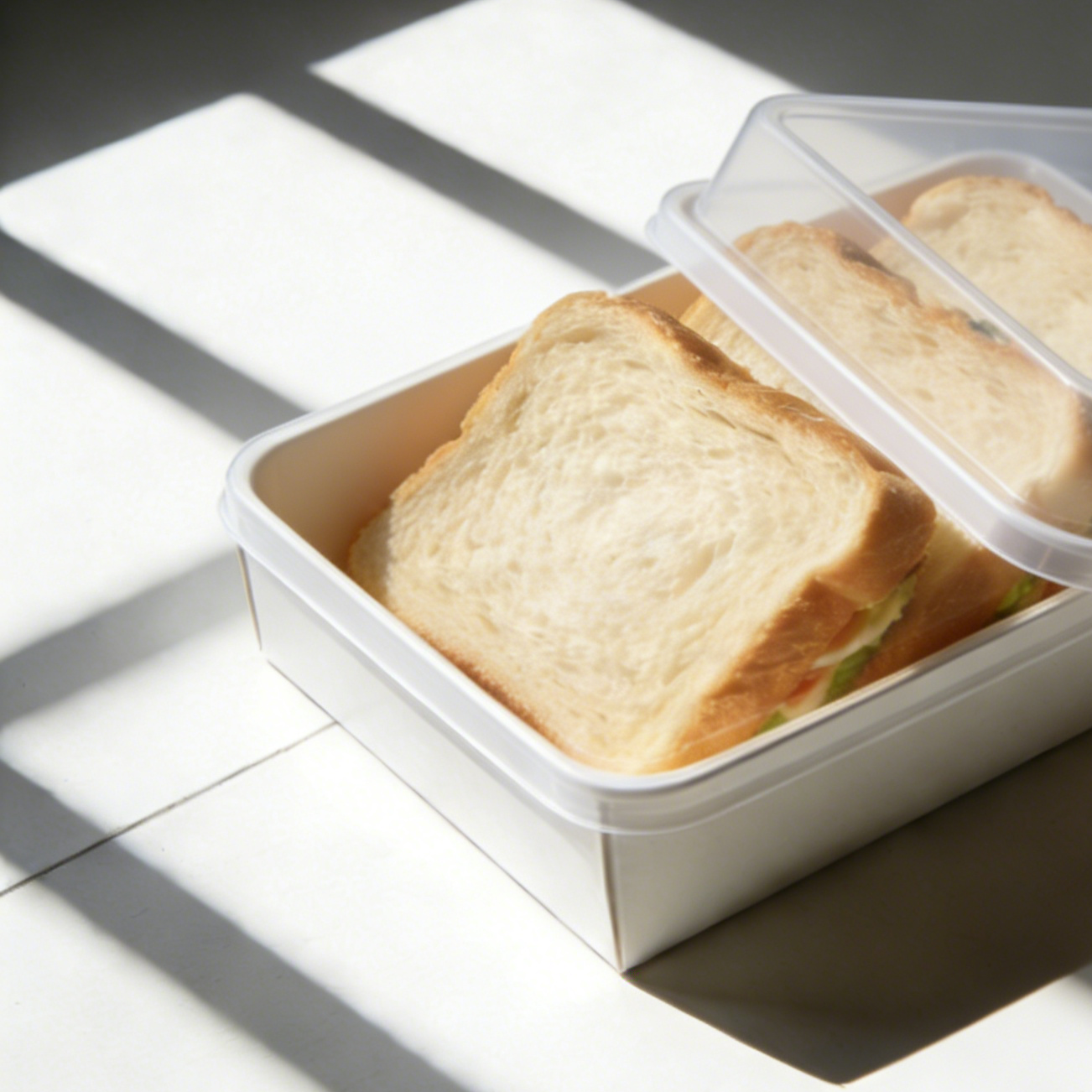 Assortment of Low-Calorie Sandwiches in a Box