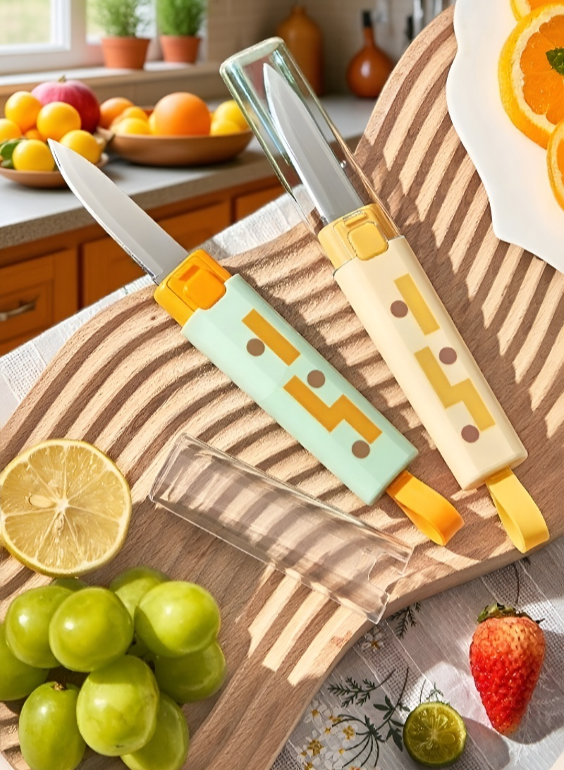 Instrument portabil de curățat și tăiat fructe