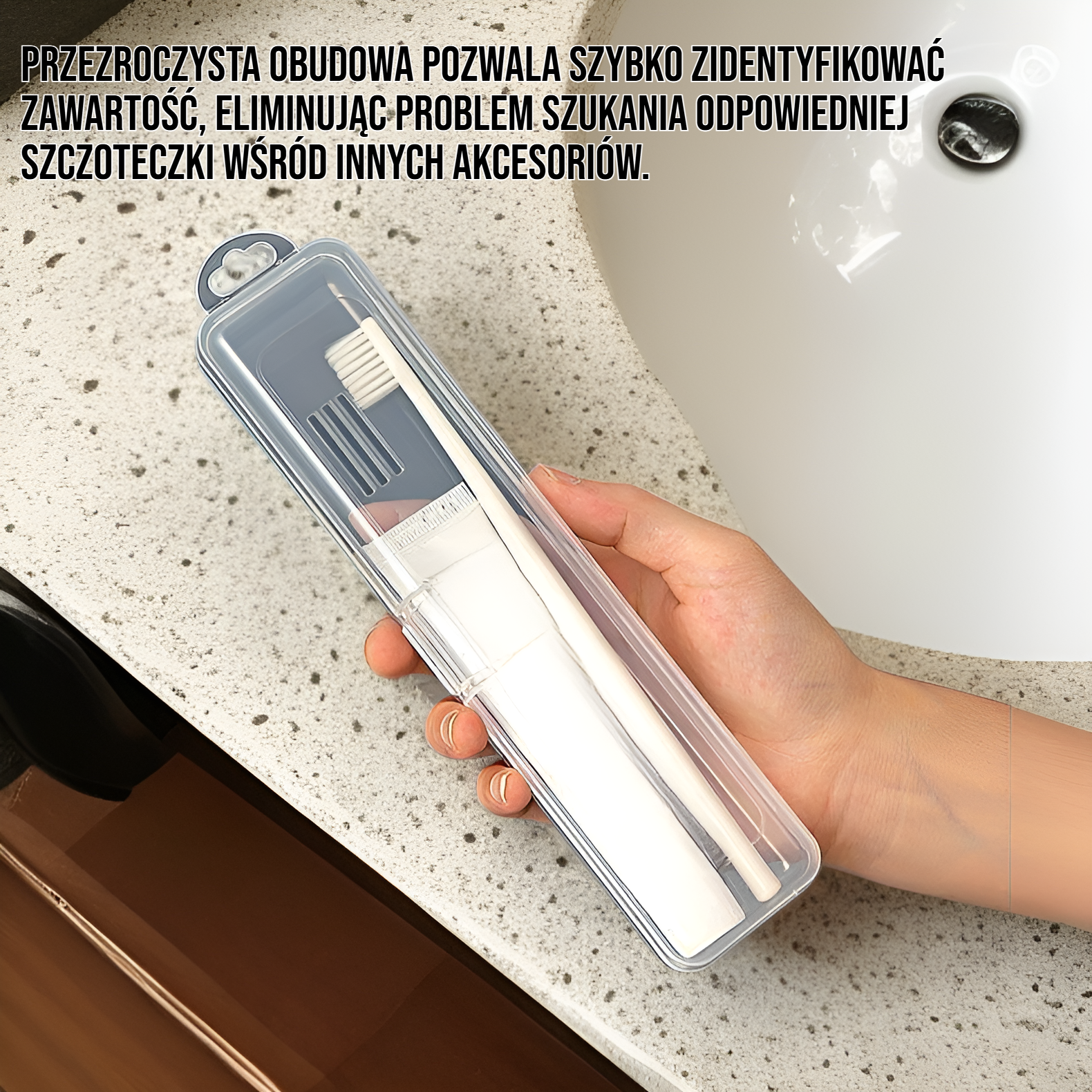 Przenośne etui na szczoteczkę do zębów – zamknięte