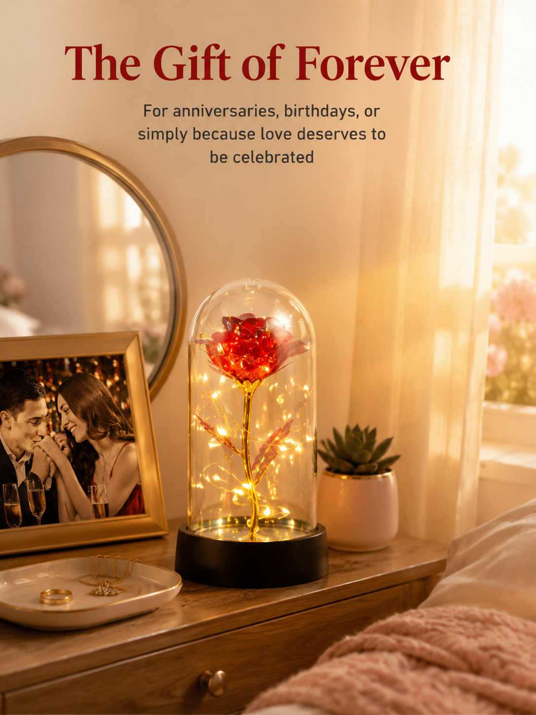 Eternal Rose Lantern in modern home decor