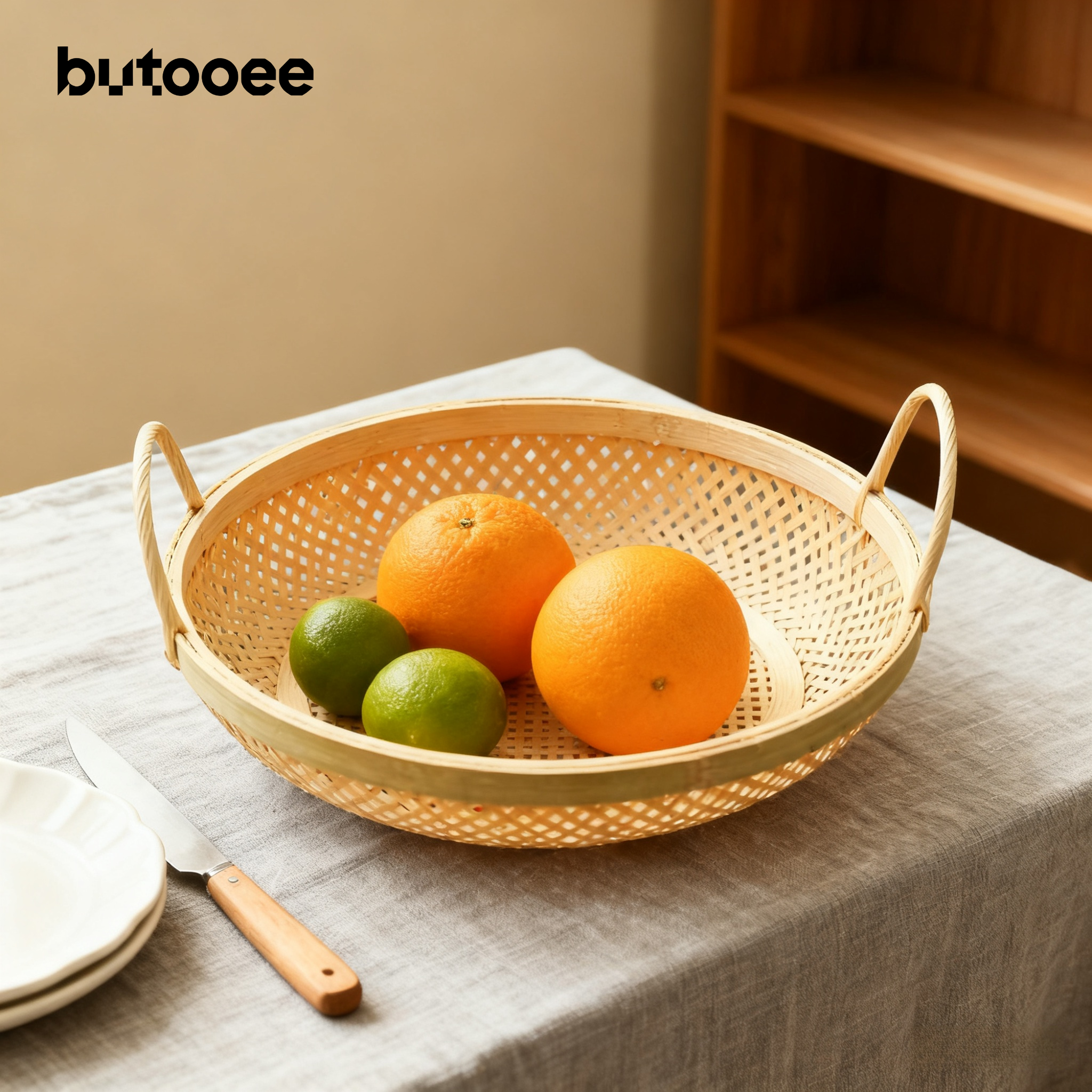 ตะกร้าสานหูหิ้วดีไซน์ไทย