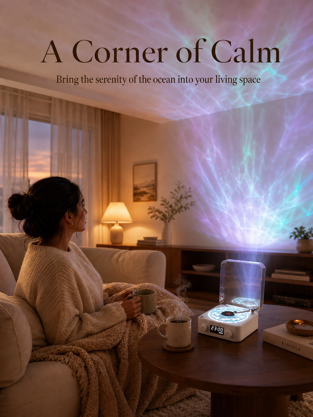 Portable Bluetooth sleep sound device with sea ambiance