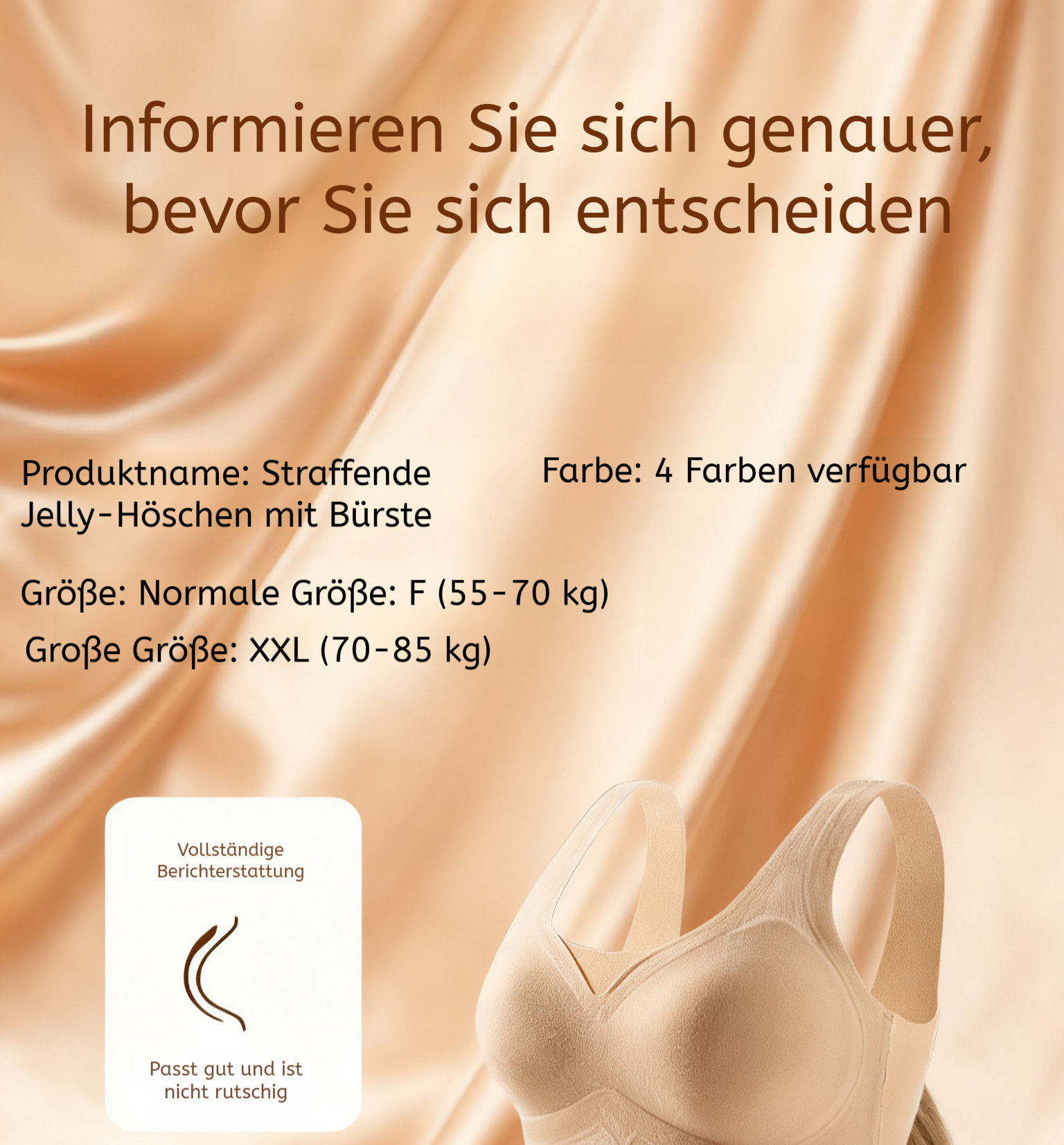 Federleichter und atmungsaktiver Jelly-Lift-BH