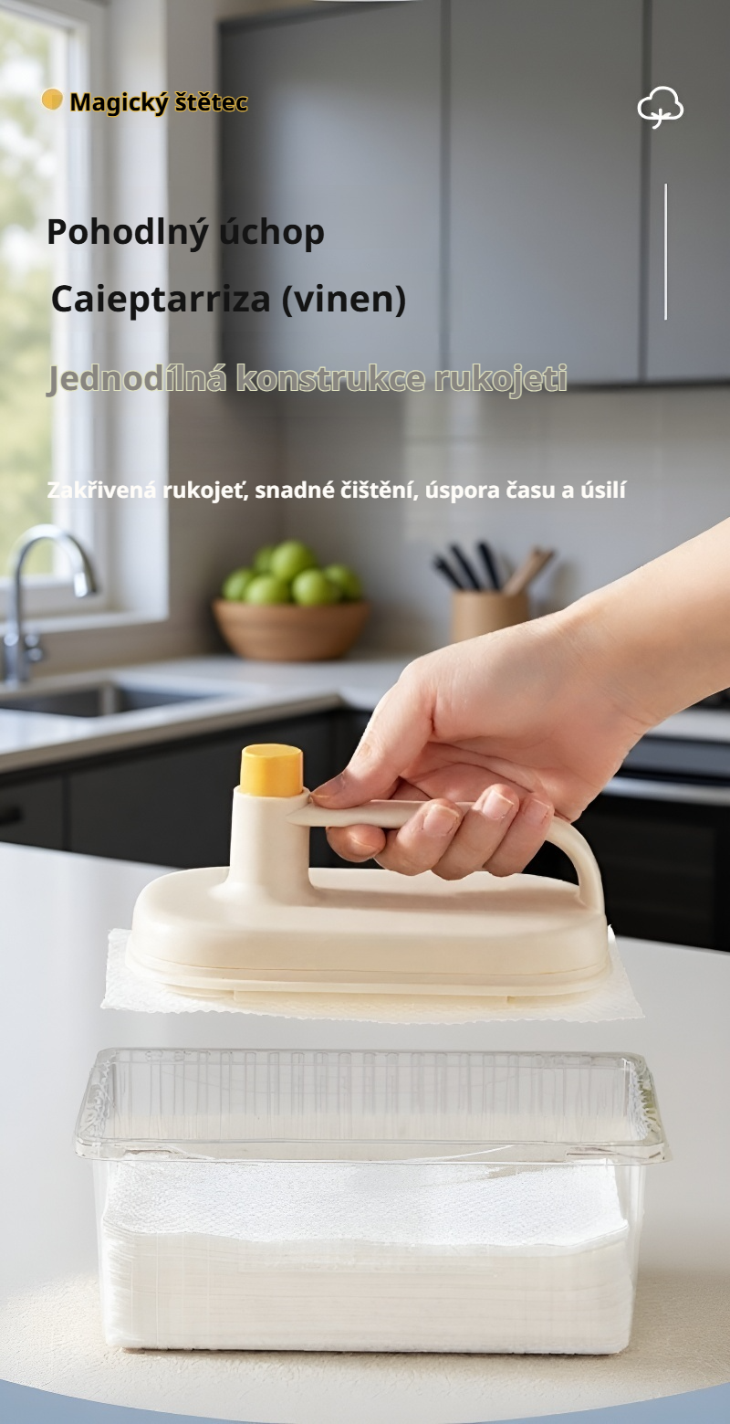 Houbička na úklid použitá při čištění auta