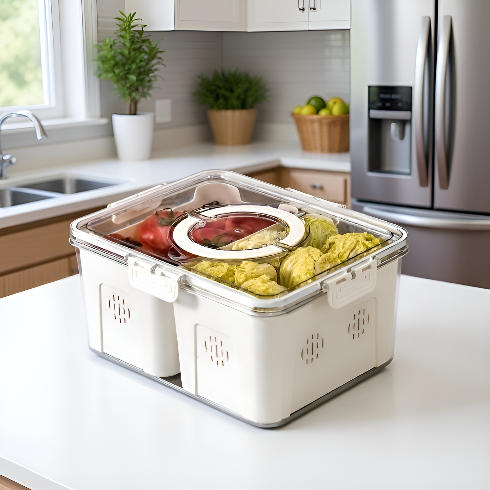 Környezetbarát, vastagított PET ételtároló