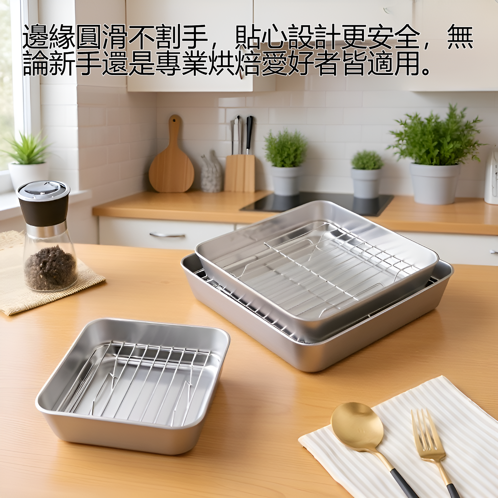 不銹鋼加深烘焙烤盤產品展示