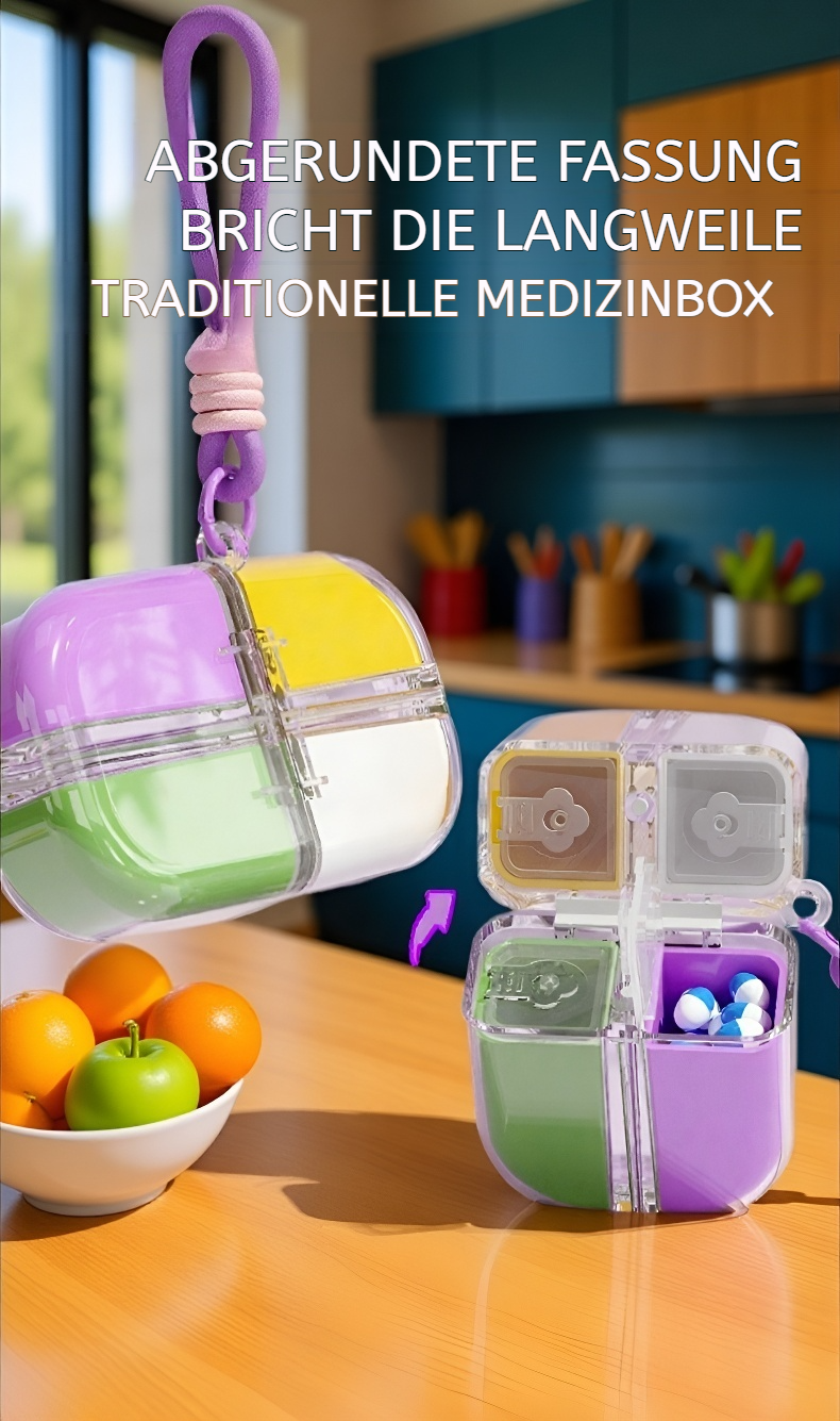 Kapselbehälter mit leichtem Transportgriff