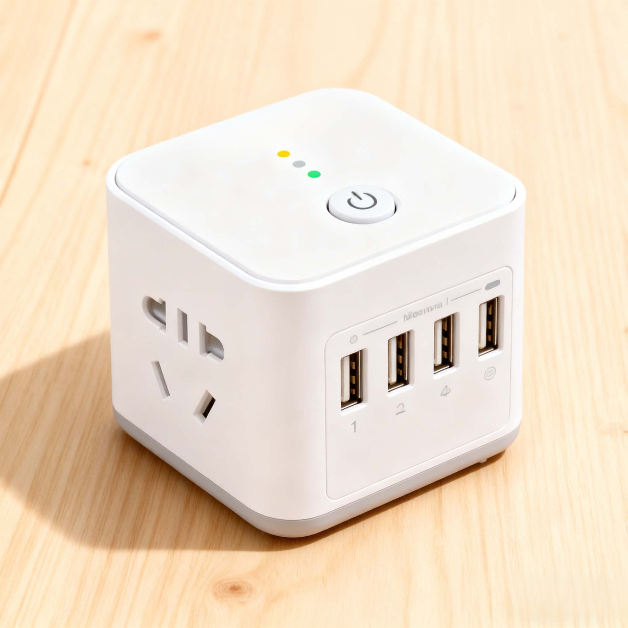 Intelligente WLAN-Steckdose in moderner Wohnumgebung