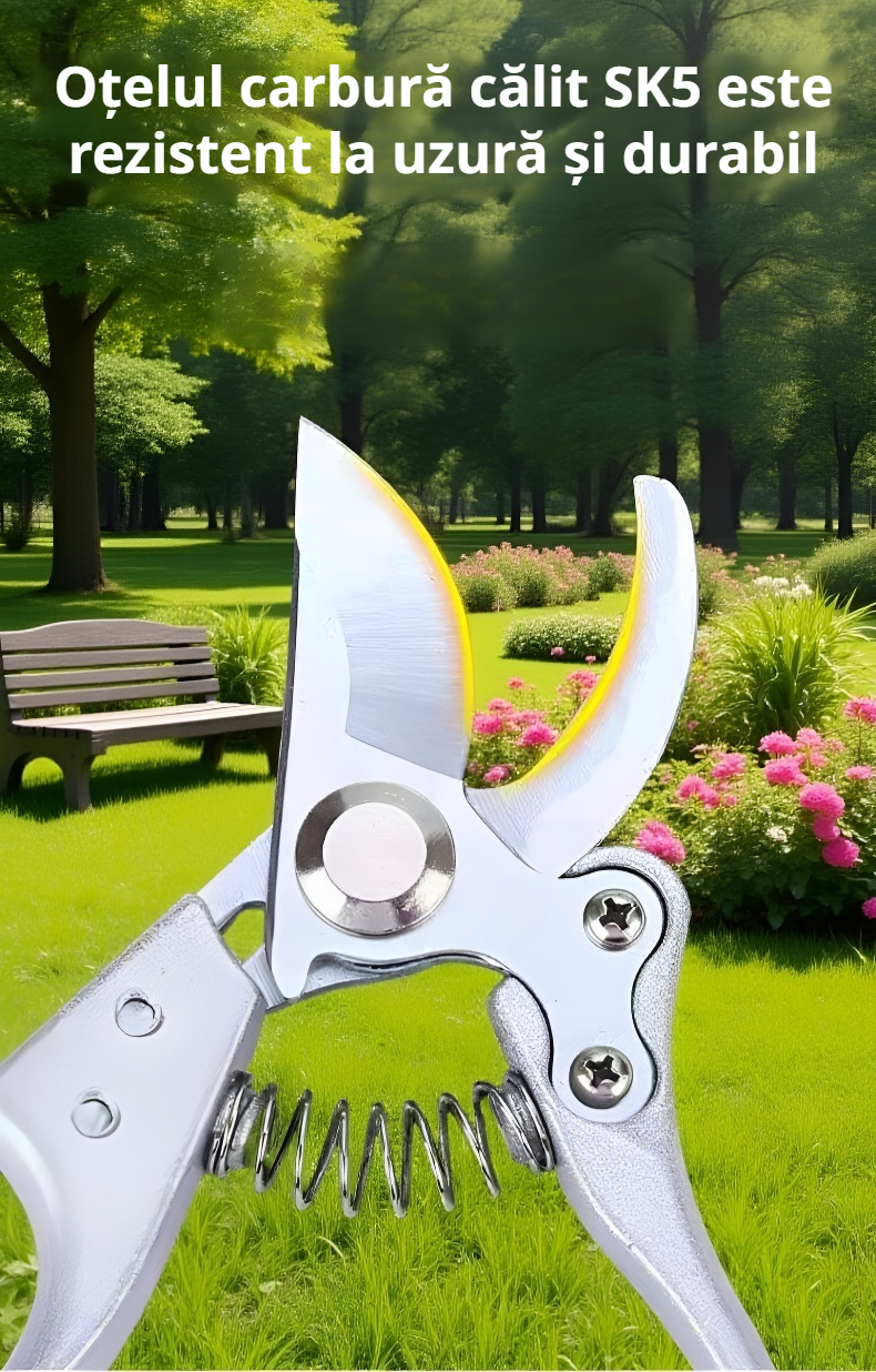 Lama ascuțită din oțel SK5 a foarfecei de grădină