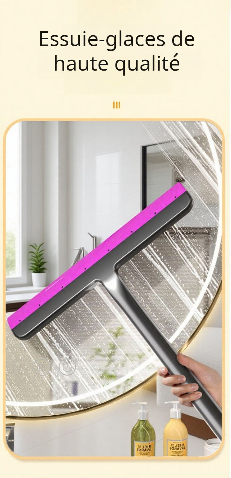 Accessoire pour vitres propres et sans traces