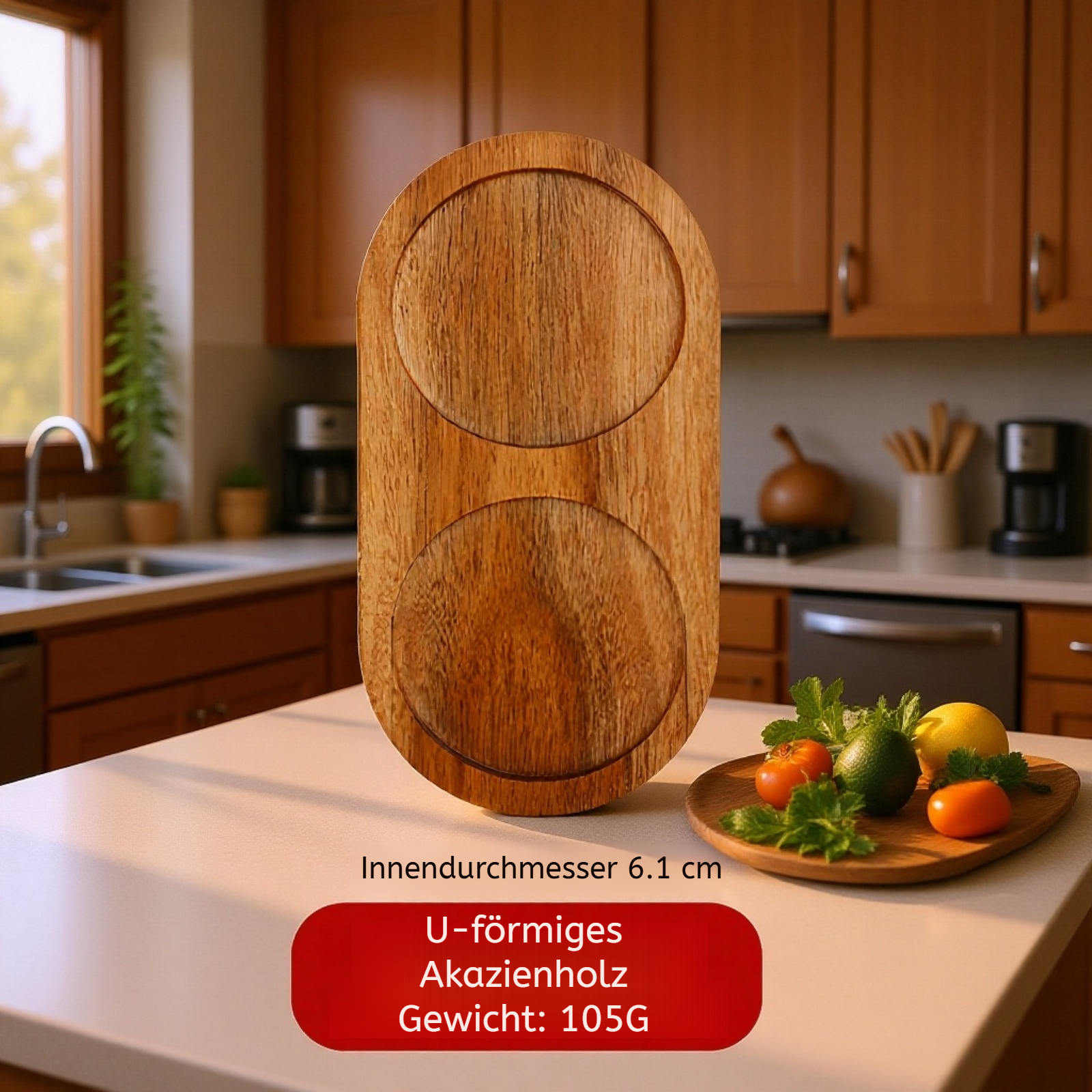 Sockel für Pfeffermühle schützt Oberflächen