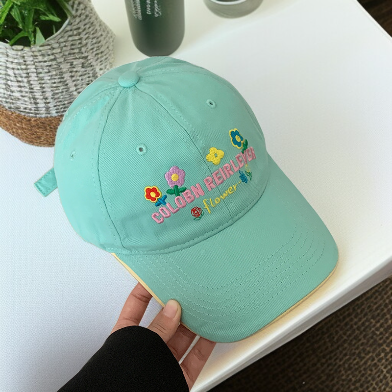 Žlutá baseballová čepice pro ženy, jaro a léto, roztomilá univerzální čepice