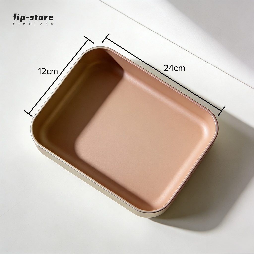 Detailansicht des Schreibtisch-Aufbewahrungstabletts aus hochwertigem Material