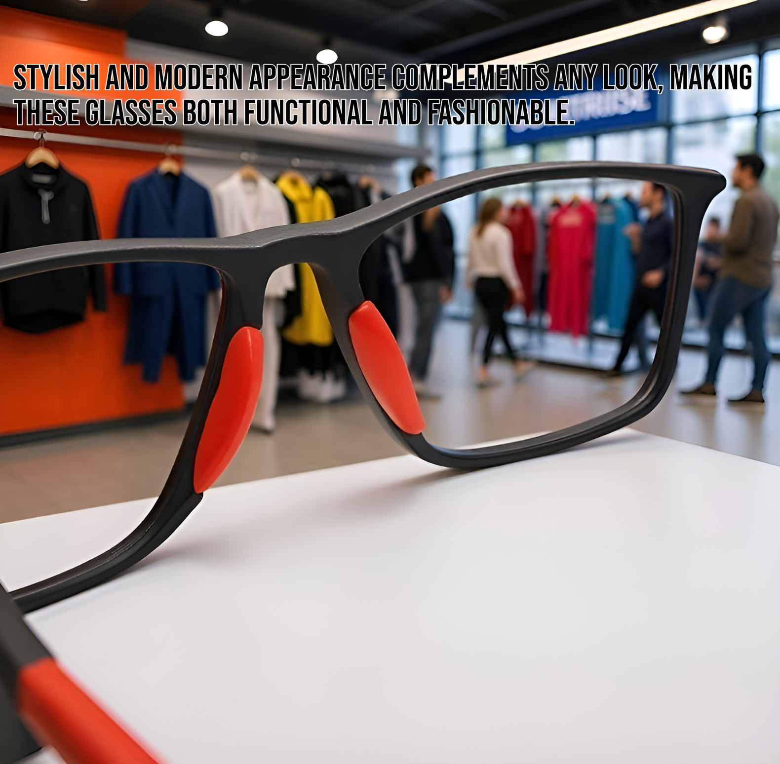 Reading glasses with stylish frame design